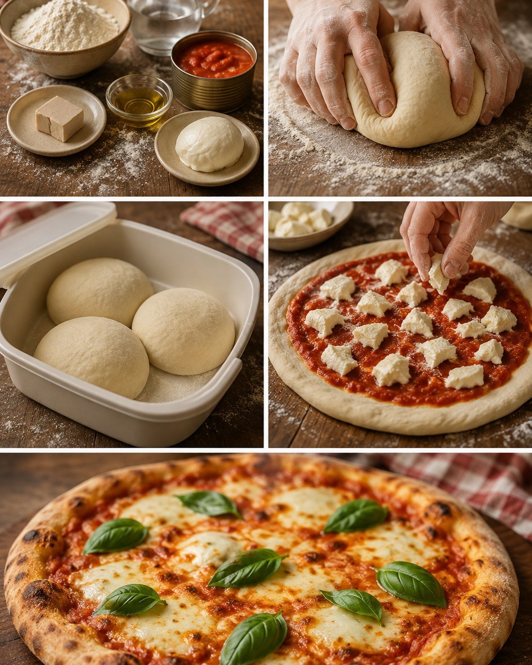 Házi pizza ropogós tésztával, otthoni sütőben