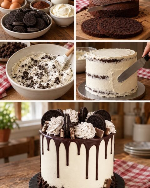 Oreo torta díszítéssel, ünnepi alkalomra