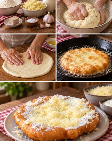Strandos lángos, ropogós szélű és puha közepű