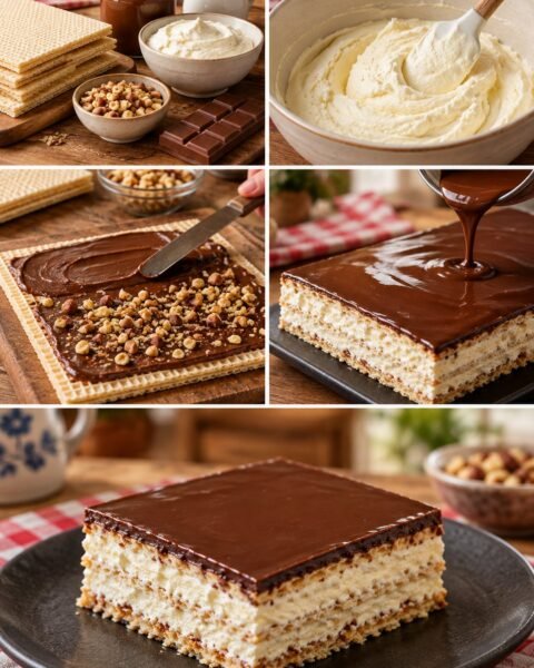 Sütés nélküli mogyorókrémes torta gyerekeknek