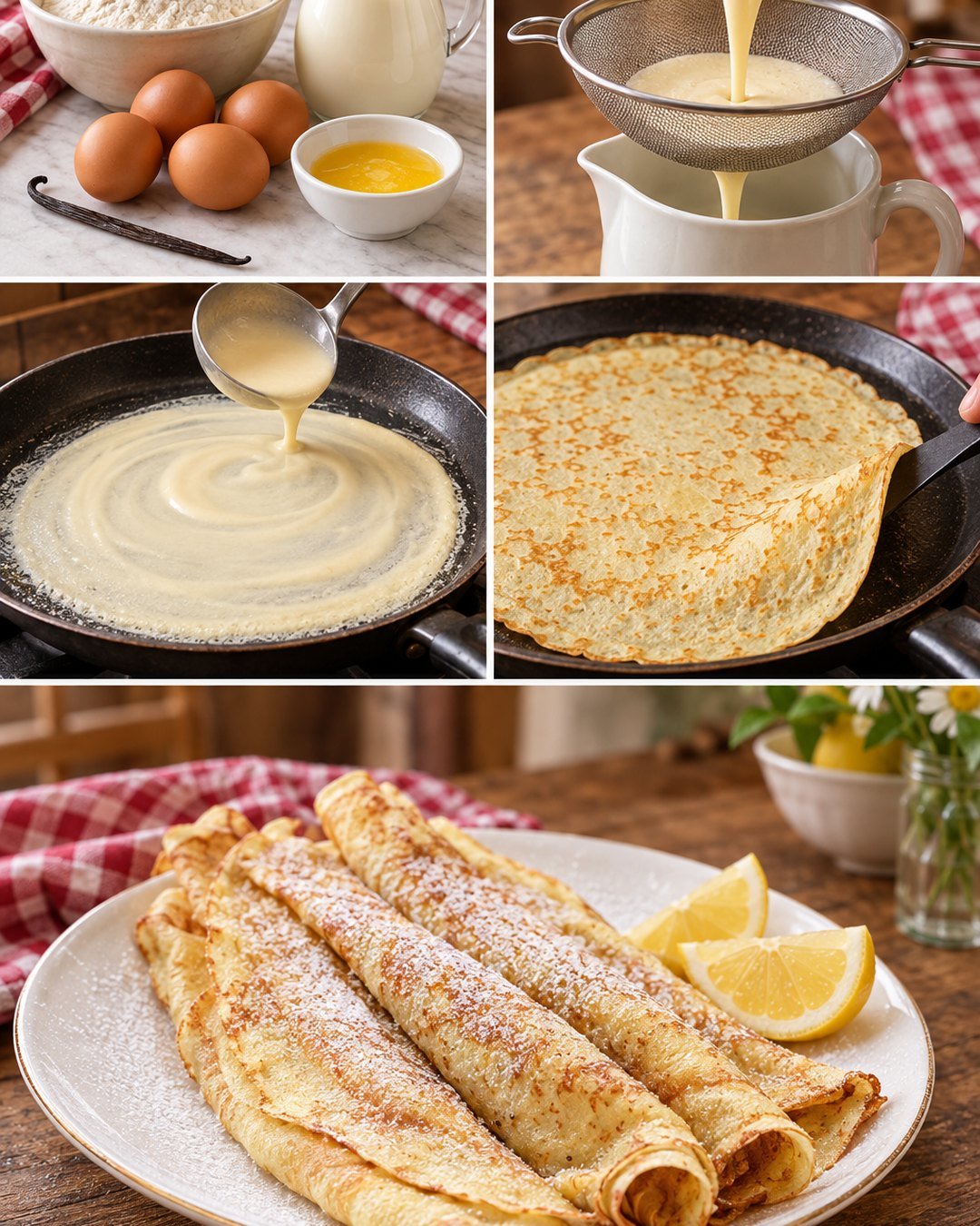 Vékony palacsinta franciásan, crêpe módra